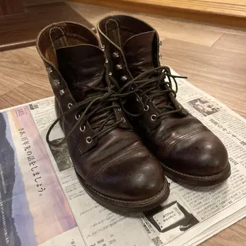 RED WING 8111 브라운 워크 부츠 아이언 레인지