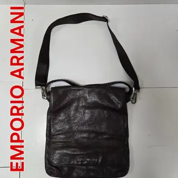 EMPORIO ARMANI 메신저 백 다크 브라운