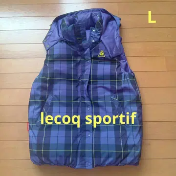 주말 세일! 르꼬끄 lecoqsportif 후드 부착 다운 베스트 L