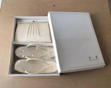 일본 정통의상 소품 조리 백 세트 체인 포함 3단 라메 믹스