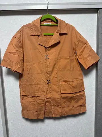 PRONOUNCE 오렌지 숏 슬리브 셔츠