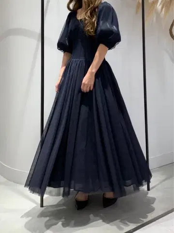 [ 미사용 새상품 ] LA BELLE ETUDE 튤 쉬폰 원피스