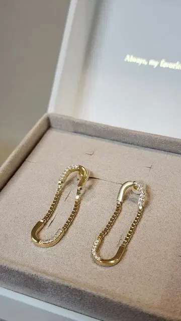 ete 지르코니아 골드 귀걸이