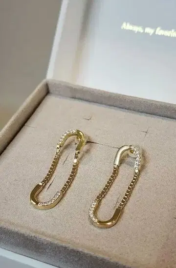 ete 지르코니아 골드 귀걸이