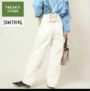 FREAK'S STORE x SOMETHING 레이스업 살로펫 화이트