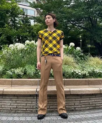 International Gallery BEAMS 스트레치 플레어 팬츠