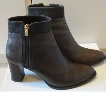 다이애나 다크 브라운 가죽 스틸레토 부츠 24cm