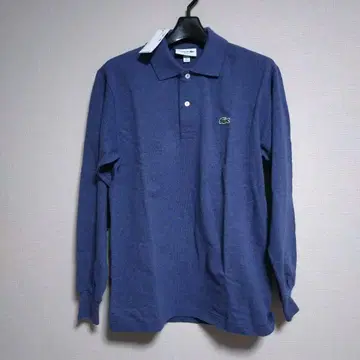 미사용 택 포함 LACOSTE 라코스테 네이비 긴팔 피케 셔츠 US XS