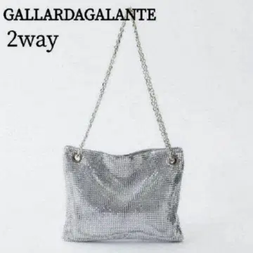 GALLARDAGALANTE 메탈 숄더백 실버 2way