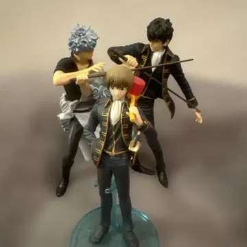 긴토키와 히지카타 오키타 피규어 약 20cm PVC제 3체