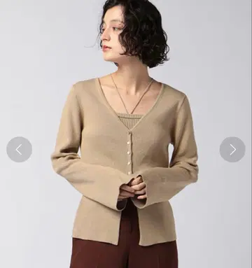 ETRE TOKYO : 하이 게이지 타이트 리브 가디건