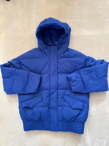 GAP 남성용 후디 다운 자켓 블루 S 사이즈 새상품급