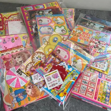 당시 물건 리본 나카요시 챠오 헤이세이 레트로 부록 묶음 세트