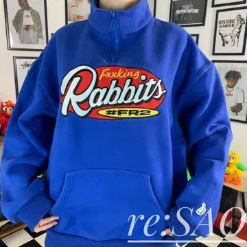 #FR2FXXKINGRABBITSHALFZIP PULLOVER SWEAT