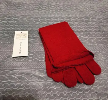 나카가와 마사시치 상점 캐시미어 장갑 빨간색