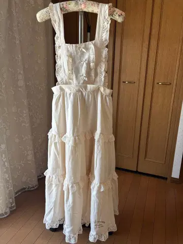 시마무라 마론크림 점퍼 스커트 아이보리 L 미사용 새상품