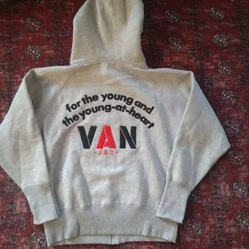 VAN jac 그레이 집업 후드티 S 사이즈