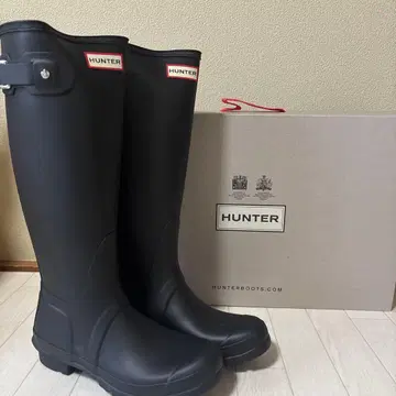 미사용 새상품 HUNTER 블랙 장화