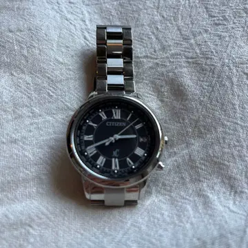 CITIZEN 크로스 씨 블랙 티타늄 손목시계 해피 플라이트