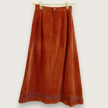 [ 새상품급 ] 전원시 가을/겨울 롱 스커트 오렌지 A 라인
