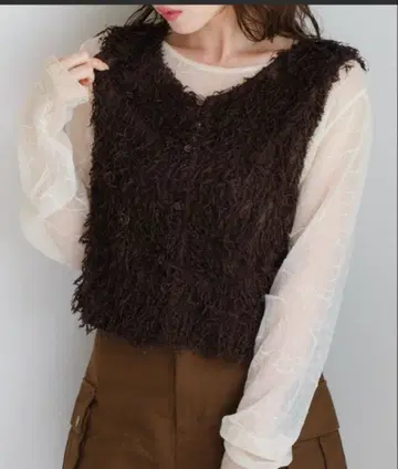 이번 시즌 kastane [ 앞뒤 2WAY ] 퍼 숏 베스트