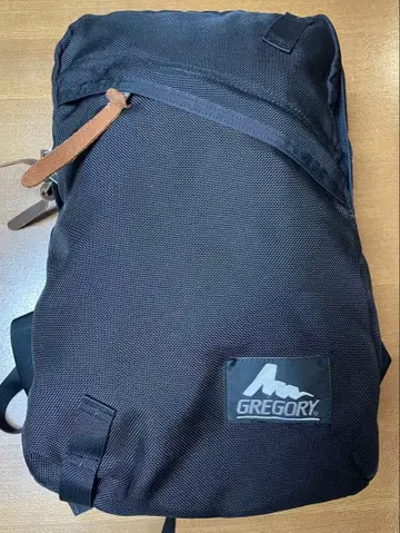 GREGORY 블랙 백팩 발리스틱 구 로고