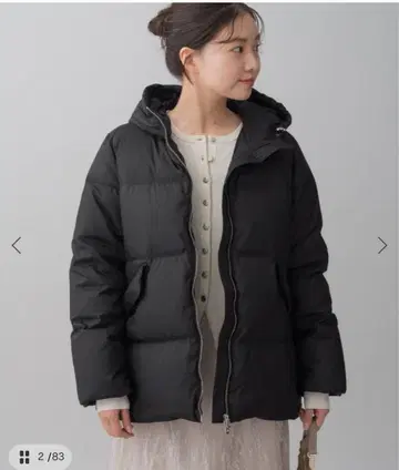 택 포함 새상품 IENA LIMONTA 다운 숏코트 38