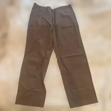 AURALEE 브라운 와이드 팬츠