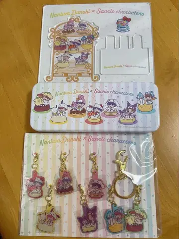 나니와단시 산리오 메탈 참 아크릴 스마트폰 스탠드