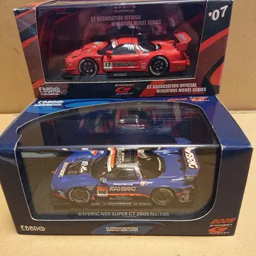에브로 1/43 슈퍼 GT500 혼다 NSX 07 리얼/09 레이브릭