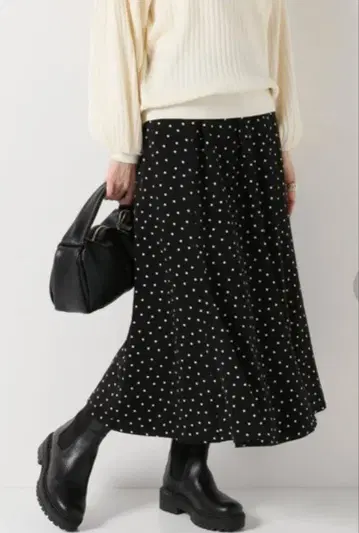 IENA 도트 프린트 머메이드 스커트 36