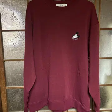 디즈니 미키마우스 트레이닝복 버건디 빅 사이즈