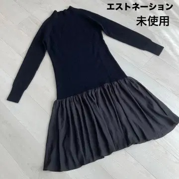 에스트네이션 알파카울 원피스 미사용