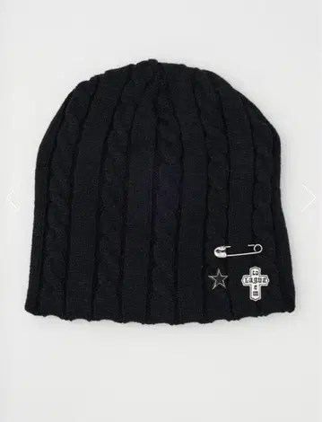 LAGUA GEM BROOCH POINT KNIT 캡