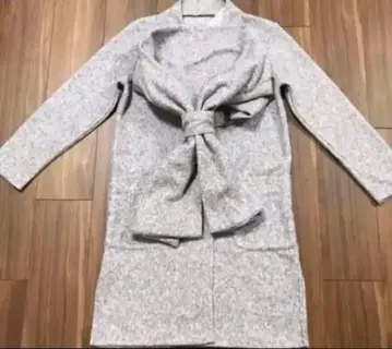 새상품 VIS 탈부착 머플러 포함 얇은 소재 코디 가디건  비스 가디건