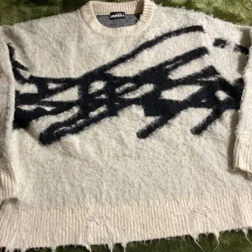 genzai Big Logo Knit 화이트