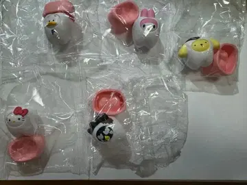 산리오 캐릭터즈 다 같이 되자! 치아 5종 세트 (레어 없음)