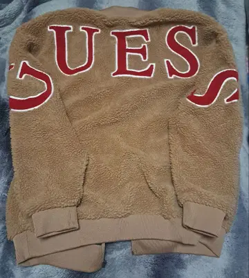GUESS 베이지 플리스 자켓