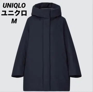 UNIQLO 하이브리드 다운 숏코트 네이비 M 새상품급 발수 가공