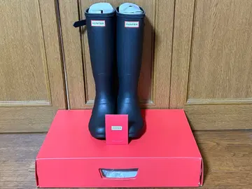 HUNTER 여성용 톨 블랙 조절 가능 부츠 5(24cm)