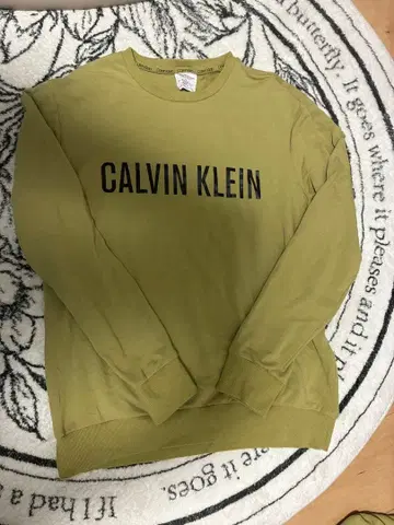 Calvin Klein 올리브 그린 맨투맨 세트 M