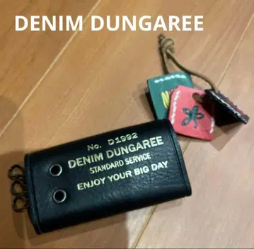 미사용 데님 앤 던거리 키케이스 레더 택