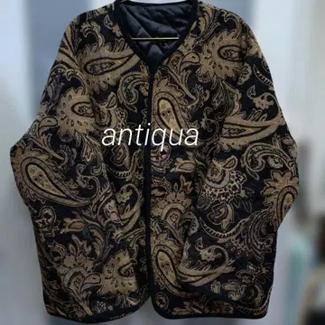 antiqua 페이즐리 무늬 퀼팅 자켓