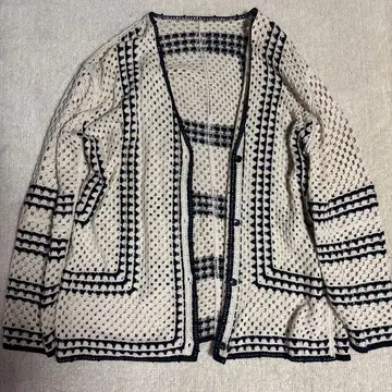 relume 크로 셰 뜨개질 니트 가디건