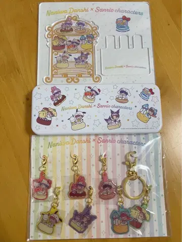 나니와단시 산리오 메탈 참 아크릴 스마트폰 스탠드