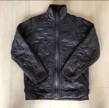 바버 폴라 퀼트 자켓