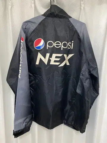 펩시 넥 나일론 자켓 블랙/그레이
