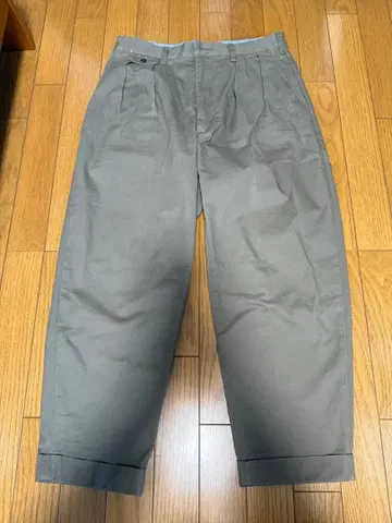 치노 팬츠 [빔즈의 백명품] 2 플리츠 치노 팬츠 남성용