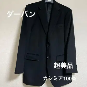 컨디션 최상 더반 블랙 고급 캐시미어 100% 테일러드 자켓