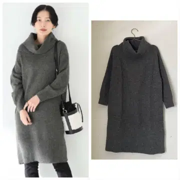 베이 스톡 니트 원피스